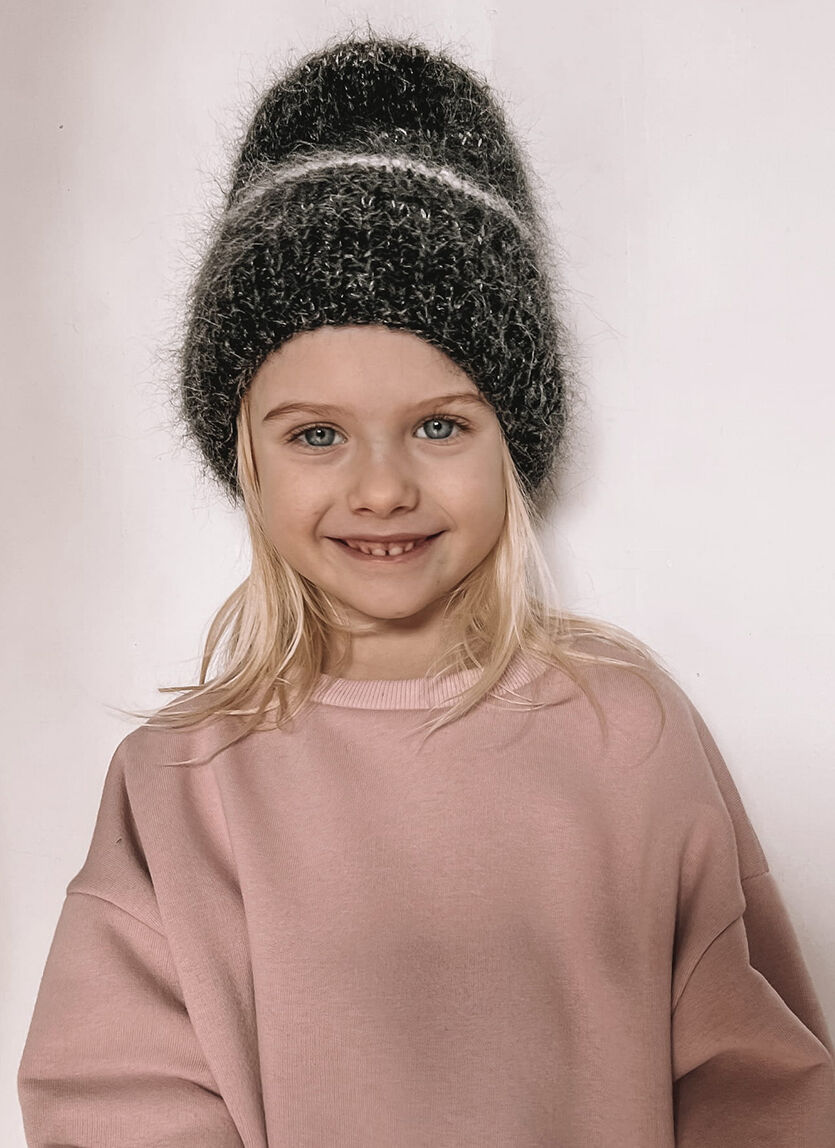 Czapka Glitter Grey