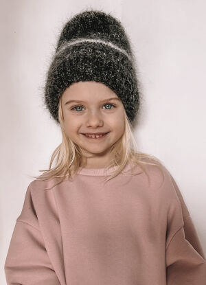 Czapka Glitter Grey