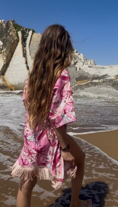 Kimono Fiori  Rosa