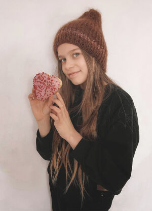 Czapka Glitter Cinnamon